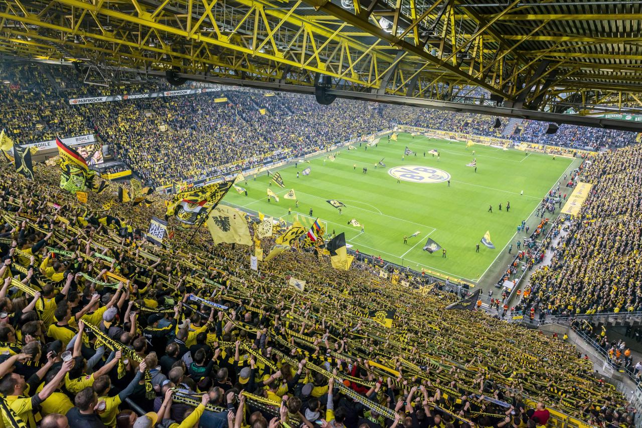 Dortmund bvb stadion borussia signal iduna fussball stadium deutschland profis aktie kgaa